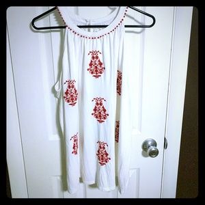 Loft Halter Neck Swing Top